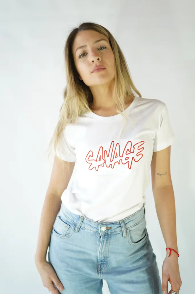 Remera Savage Bordado